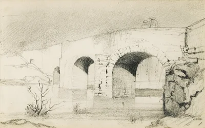 Tekening uit een album getiteld "Het Baskenland", 1862-63