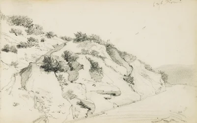 Tekening uit een album getiteld "Het Baskenland", 1862-63