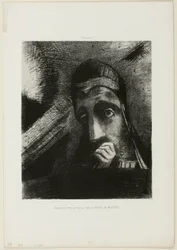 Gezicht van Mysterie (In mijn droom zag ik in de lucht een GEZICHT VAN MYSTERIE), plaat 1 uit Hommage aan Goya