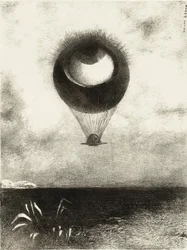 Het Oog, als een Vreemde Ballon, Stijgt naar de Oneindigheid. Serie: Voor Edgar Poe, 1882