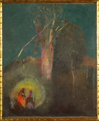 De vlucht naar Egypte (schilderij op doek)