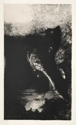 De verzoeking van Sint Antonius Eerste serie: De Chimera met groene ogen draait, blaft, 1888