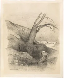 Knielende vrouw