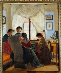 Risorgimento: Vrouwen die rode hemden naaien