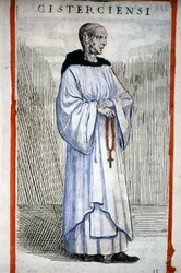 Cisterciënzer monnik (gravure)