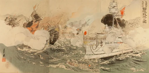 Sino-Japanse Oorlog: de Japanse marine zegeviert voor Takushan