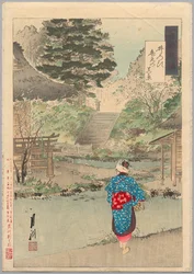 Echte weergave van Benten in Inokashira uit de serie Gekkō
