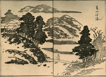 Landschap met figuur die een brug oversteekt, 1809, 1924