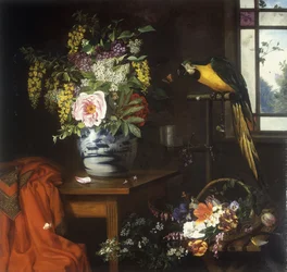 Stilleven met een vaas bloemen, 1874