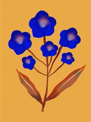 Levendige blauwe bloemen