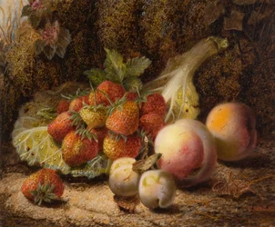 Stilleven met aardbeien