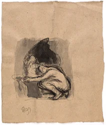 Studie voor "Daedalus en Icarus"