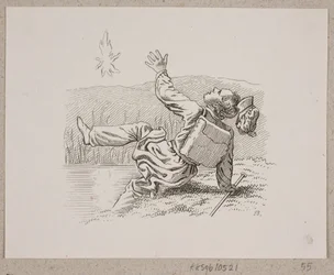 De lantaarnman en de wandelaar