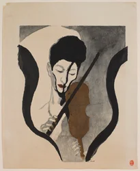 Impressie van een violist (Portret van Suwa Nejiko)