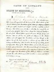 Zweert trouw aan de regering van de Verenigde Staten en de staat Missouri