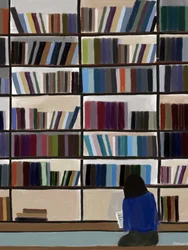 Rustig lezen in de bibliotheek