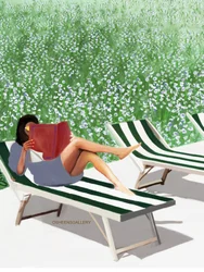 Ontspannend lezen in de tuin