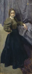 Portret van de schilder Yelizaveta Martynova