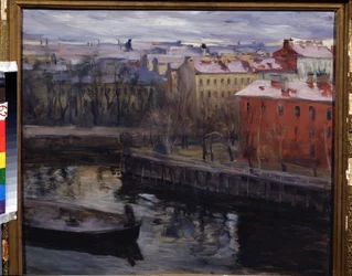 Uitzicht op Leningrad (huidig Sint-Petersburg)