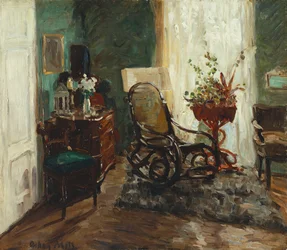 Interieur met Schommelstoel