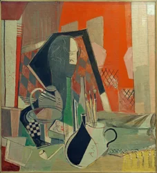 Compositie in het atelier