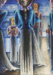 Groep blauwe vrouwen, 1931