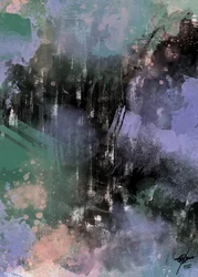 Donker, sfeervol, abstract