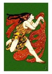 Dynamische art-deco-danseres