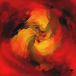 Emotioneel abstract gezicht