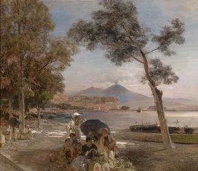 Avondsfeer aan de Golf van Napels. 1888