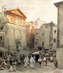 Begrafenis in Palestrina