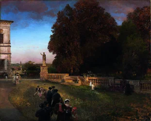 In het park van de Villa Borghese