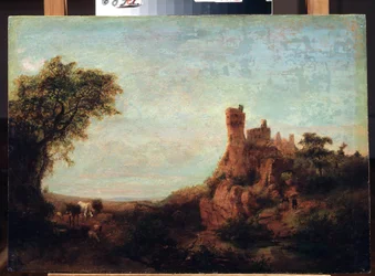 Landschap met een kasteel