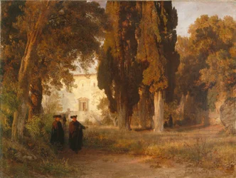 De kloostertuin, na 1857