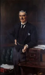 Portret van Neville Chamberlain (1869-1940)