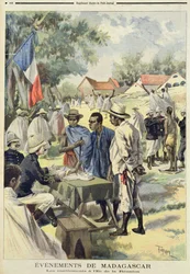 Inlijving van Inboorlingen op het Eiland La Reunion, uit Le Petit Journal, 10 februari 1895
