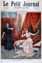 Sibyl Sanderson en Delmas in Jules Massenets opera Thais, Parijs, 1894