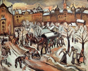 Sneeuw in München, 1909