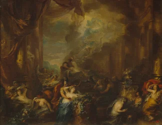 Dido verbrandt zichzelf op de brandstapel