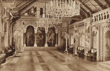 Beiers koningskasteel Neuschwanstein, de zangerszaal