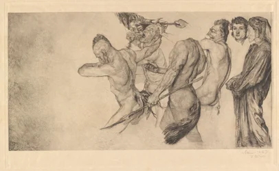 Dante en Vergilius bezoeken de hel (Inferno Canto 22)