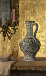 Kan en een glas op een tafel, 1878