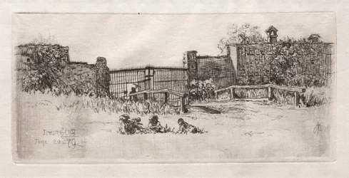De poort, Lustheim, 1879