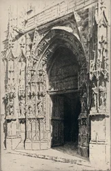 Ingang van de Kerk van St Merri, 1915