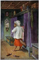 De wolf vermomt zich als grootmoeder, c.1910