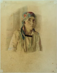 Meisje met hoofddoek