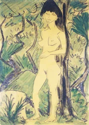 Naakt in het bos, ca. 1922-1923