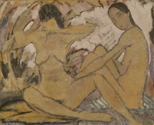 Twee zittende vrouwen, ca. 1914