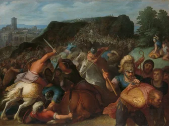 Valentinus wordt gevangengenomen, een van een serie van twaalf over de opstand van de Bataven tegen de Romeinen