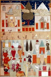 Feesten georganiseerd ter gelegenheid van de besnijdenis van de zoon van de Ottomaanse sultan Murad II